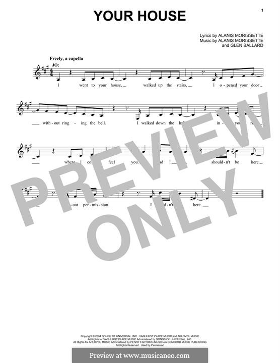 Your House (from 'Head Over Feet' - Jagged Little Pill The Musical): Your House (from 'Head Over Feet' - Jagged Little Pill The Musical) by Alanis Morissette