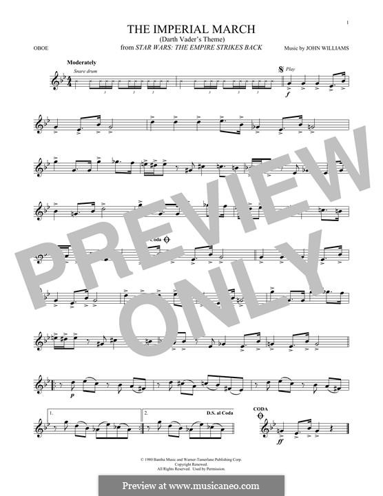 The Imperial March (Darth Vader's Theme): For oboe by John Williams
