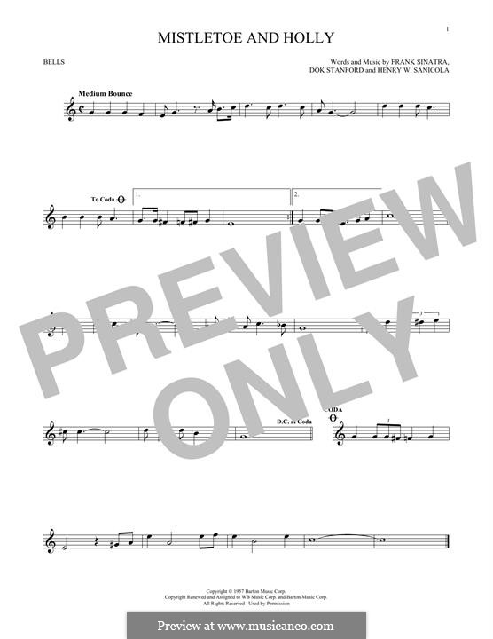 Instrumental version: For glockenspiel by Dok Stanford, Henry W. Sanicola