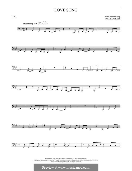 Love Song: For tuba by Sara Bareilles