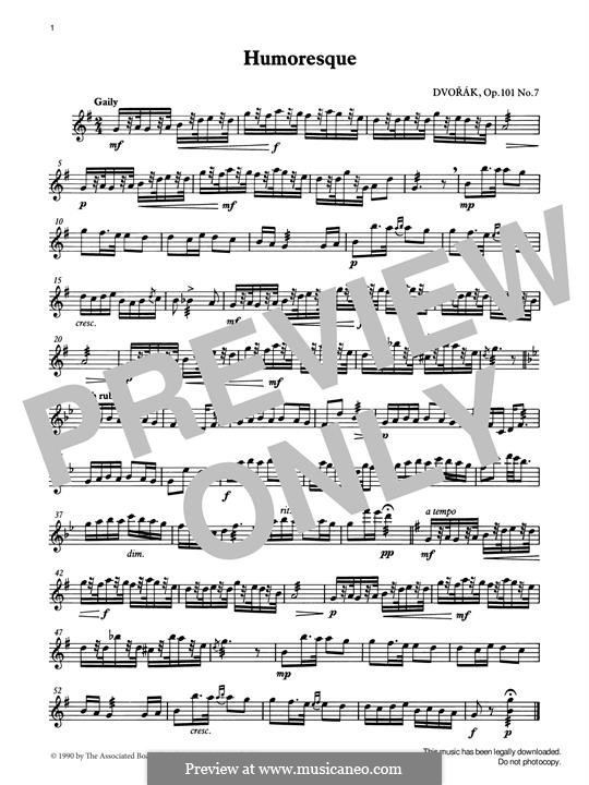 No.7 in G Flat Major (Printable scores): For percussion by Antonín Dvořák