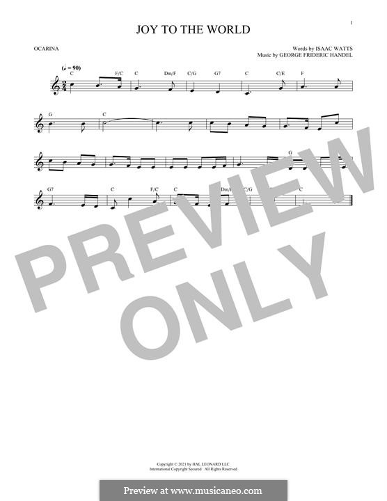 Instrumental version: For flute by Georg Friedrich Händel