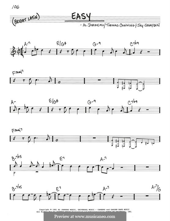 Easy (Al Jarreau): Easy (Al Jarreau) by Tom Canning