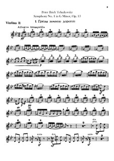 Symphony No.1 in G Minor 'Winter Daydreams', TH 24 Op.13: Violins II part by Pyotr Tchaikovsky