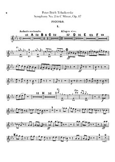 Complete set: Flute piccolo part by Pyotr Tchaikovsky