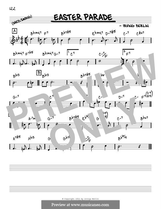 Easter Parade by I. Berlin - sheet music on MusicaNeo