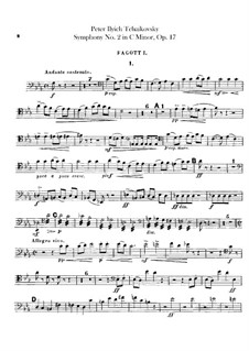 Complete set: Bassoons parts by Pyotr Tchaikovsky