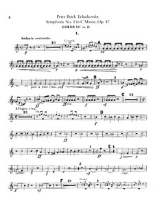 Complete set: Horns III-IV parts by Pyotr Tchaikovsky