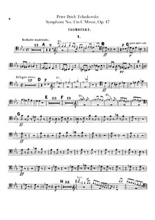 Complete set: Trombones and tuba parts by Pyotr Tchaikovsky