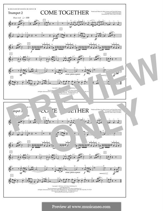 Come Together (The Beatles) Marching Band Version: Trumpet 2 part by John Lennon, Paul McCartney