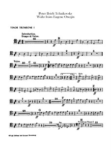 No.13 Waltz: Trombones parts by Pyotr Tchaikovsky