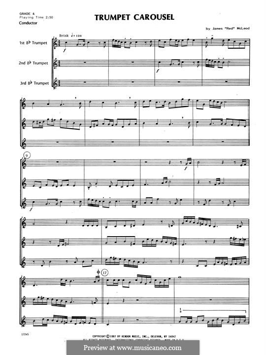 Trumpet Carousel: Full Score by James 'Red' McLeod