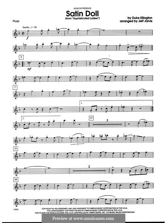 Woodwind Ensemble version: Flute part by Duke Ellington