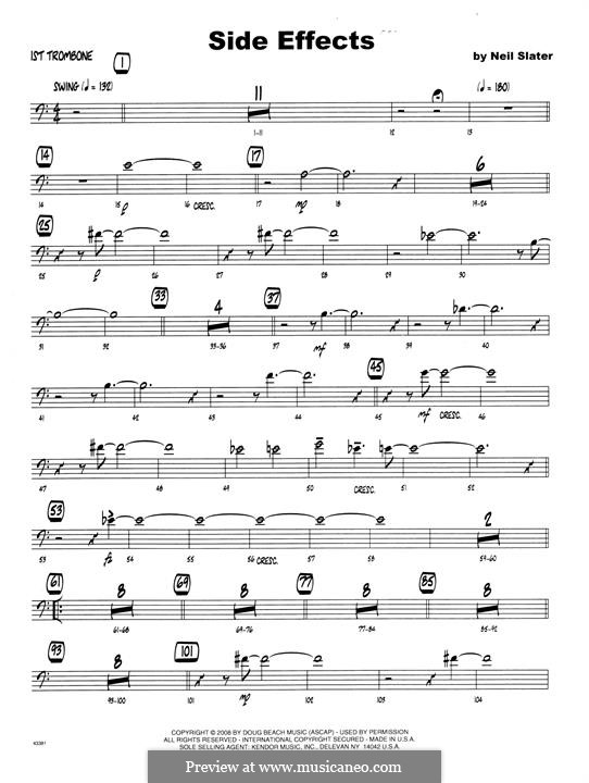 Side Effects: 1st Trombone part by Neil Slater