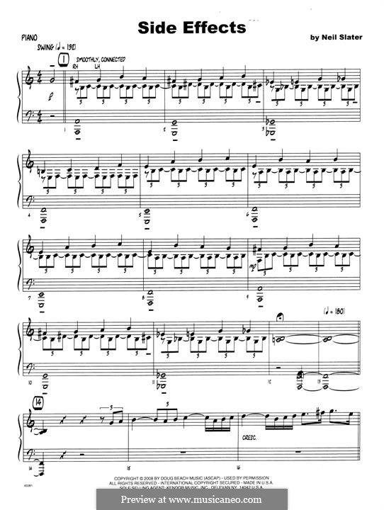 Side Effects: Piano part by Neil Slater