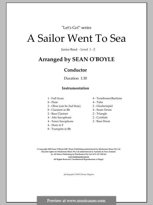 A Sailor Went To Sea by S. O'Boyle - sheet music on MusicaNeo
