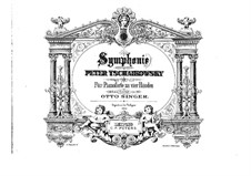 Symphony No.4 in F Minor, TH 27 Op.36: For piano four hands by Pyotr Tchaikovsky