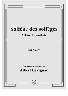 Volume 3E: No.41-46 by Albert Lavignac