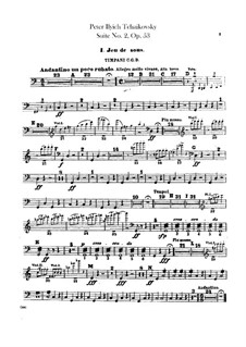 Suite No.2 in C Major, TH 32 Op.53: Percussion parts by Pyotr Tchaikovsky