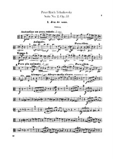 Suite No.2 in C Major, TH 32 Op.53: Violas part by Pyotr Tchaikovsky