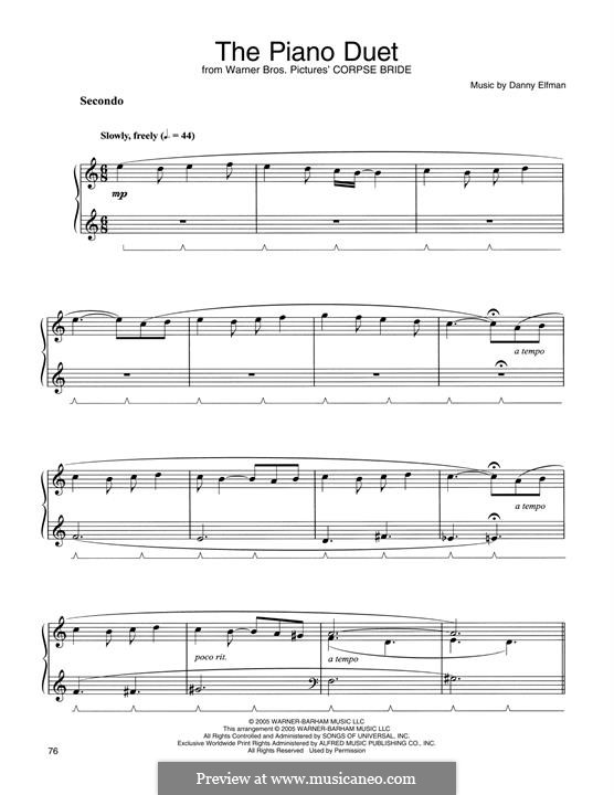 The Piano Duet (from Corpse Bride): The Piano Duet (from Corpse Bride) by Danny Elfman