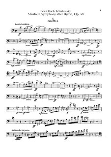 Manfred Symphony, TH 28 Op.58: Bassoons parts by Pyotr Tchaikovsky