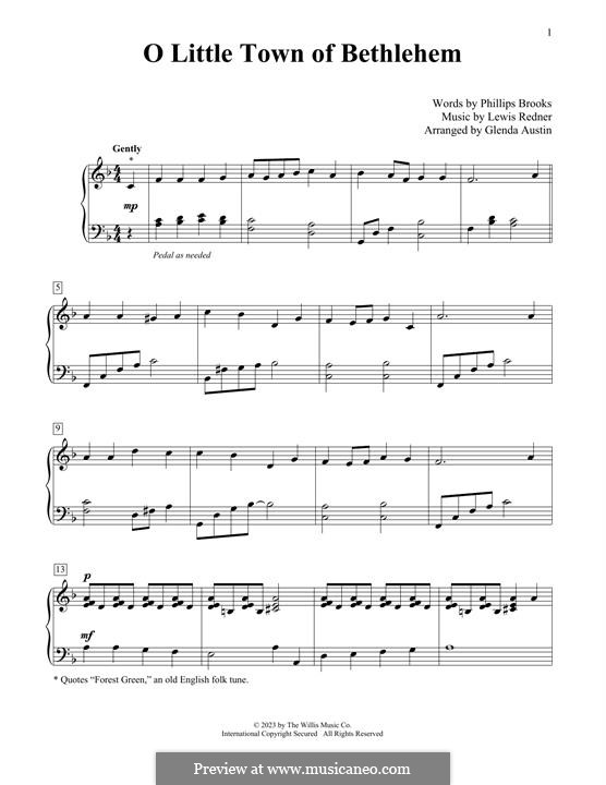 Piano version: For a single performer by Lewis Henry Redner