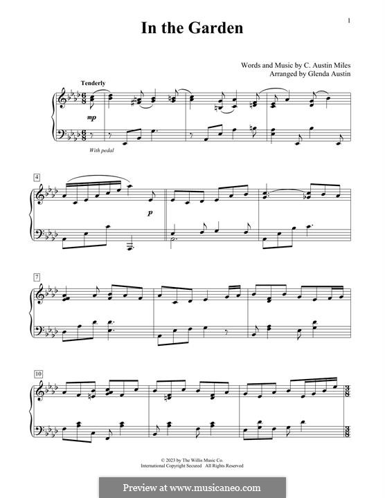 In the Garden: For piano by Charles Austin Miles