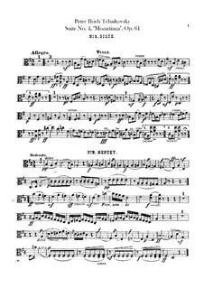 Suite No.4 in G Major 'Mozartiana', TH 34 Op.61: Violas part by Pyotr Tchaikovsky
