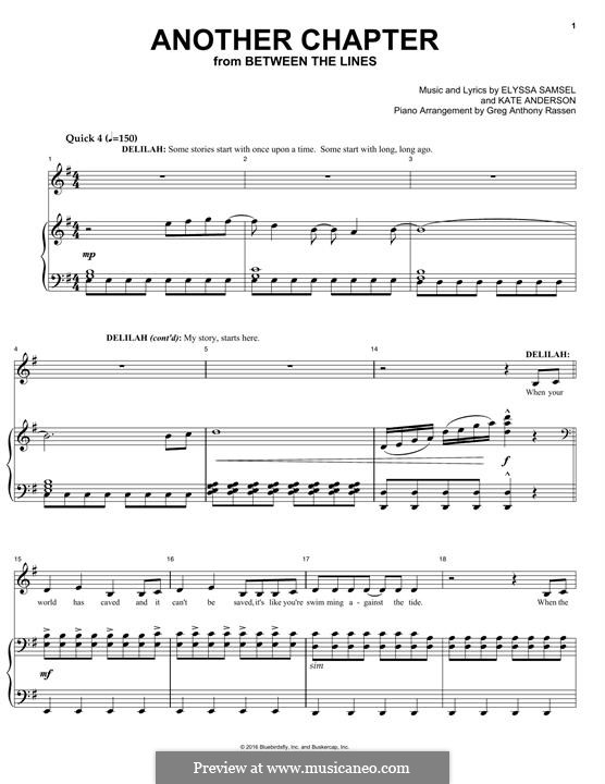 Another Chapter (from Between The Lines) by K. Anderson on MusicaNeo