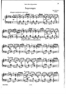 Eighteen Pieces for Piano, TH 151 Op.72: No.1 Impromptu by Pyotr Tchaikovsky