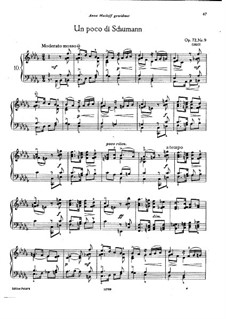 Eighteen Pieces for Piano, TH 151 Op.72: No.9 Un poco di Schumann by Pyotr Tchaikovsky
