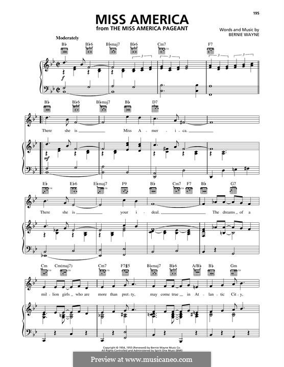 Miss America (Bert Parks): Miss America (Bert Parks) by Bernie Wayne