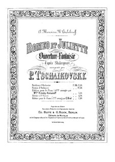 Complete Overture: For piano by Pyotr Tchaikovsky