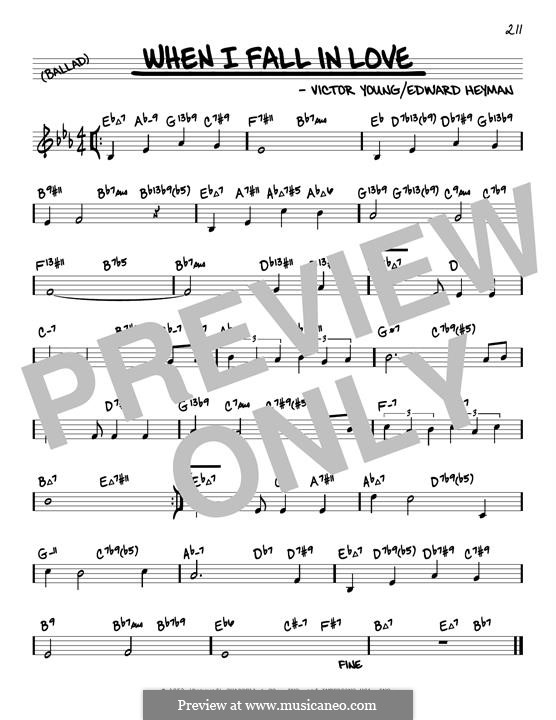 When I Fall in Love (Celine Dion): Melody line by Victor Young