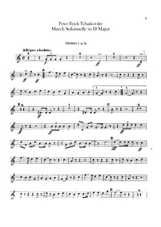 Jurisprudence March, TH 52: Trumpets parts by Pyotr Tchaikovsky