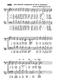 Lo, How a Rose E'er Blooming: Vocal score (G Major) by Michael Praetorius