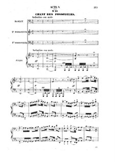 Hamlet: Act V, for Soloists, Choir and Piano by Ambroise Thomas