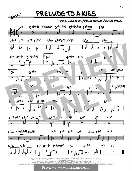 Prelude to a Kiss: Melody line by Duke Ellington
