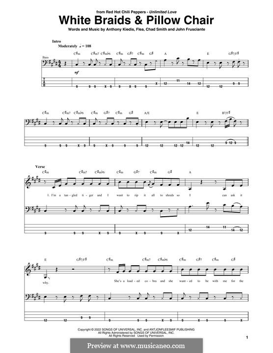 White Braids & Pillow Chair (Red Hot Chili Peppers) by Flea, A. Kiedis, C. Smith, J. Frusciante
