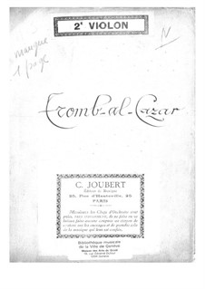 Tromb-al-ca-zar: Violin II part by Jacques Offenbach