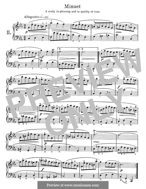 Suite No.2 in C Minor, BWV 813: Minuet No.1. Arrangement for piano by Johann Sebastian Bach