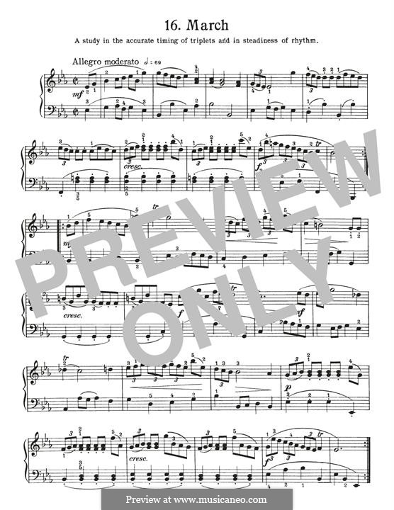 No.23 March in E Flat Major, BWV Anh.127: For piano by Johann Sebastian Bach