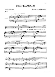 C'est l'amour: In B Flat Major by Jules Massenet