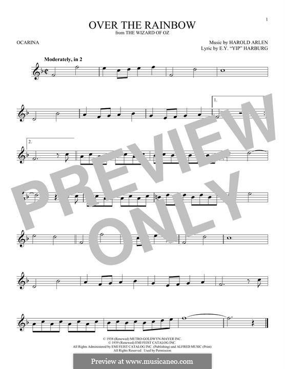 Instrumental version: For flute by Harold Arlen