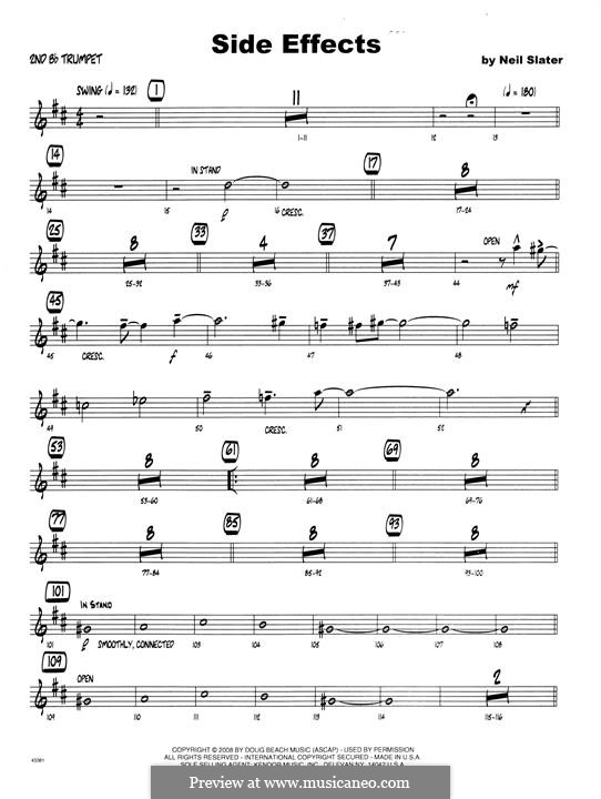 Side Effects: 2nd Bb Trumpet part by Neil Slater