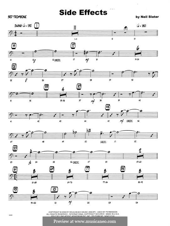 Side Effects: 3rd Trombone part by Neil Slater