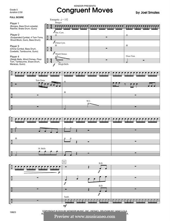 Congruent Moves: Full Score by Joel Smales
