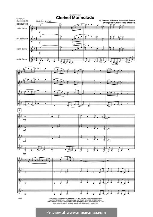 Clarinet Marmalade: Full Score by D.J. LaRocca