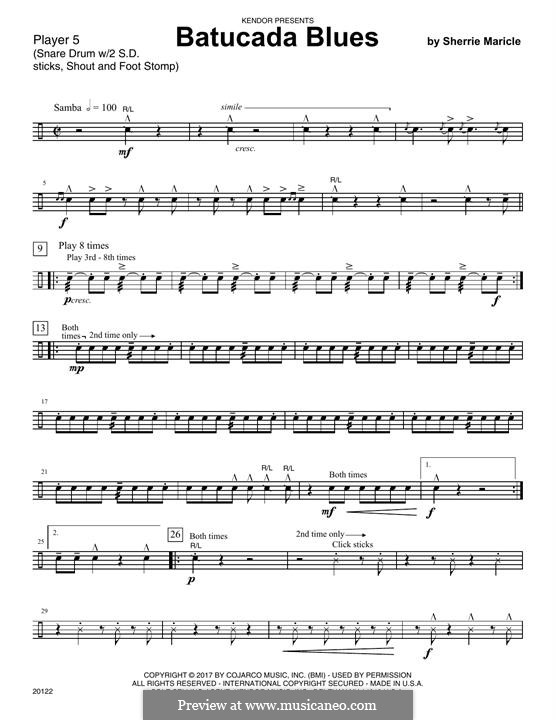 Batucada Blues: Percussion 5 by Sherrie Maricle
